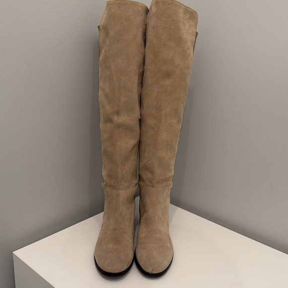 Lucky Brand Calypso Tall Suede Tan Boots, 8 - Picture 2 of 16